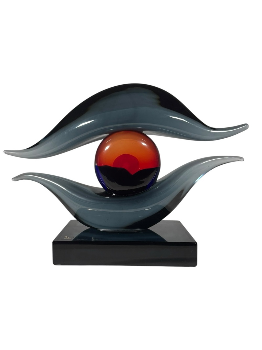 Nuova Venier Murano Tramonto Sculpture Signed Moros Mariani COA